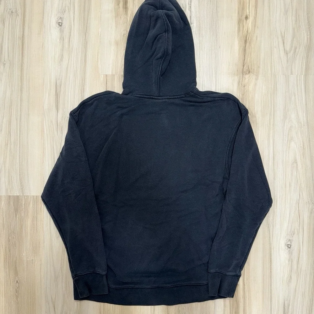 Vintage Nike Black Hoodie Sweatshirt Men's M Red Center Logo Swoosh Black Tag